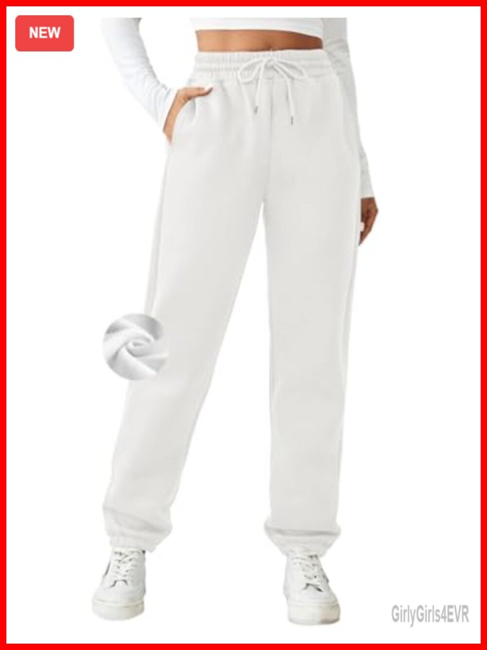 Fleece Lined Sweatpants Winter Joggers Athletic Pants Thick Warm Trousers